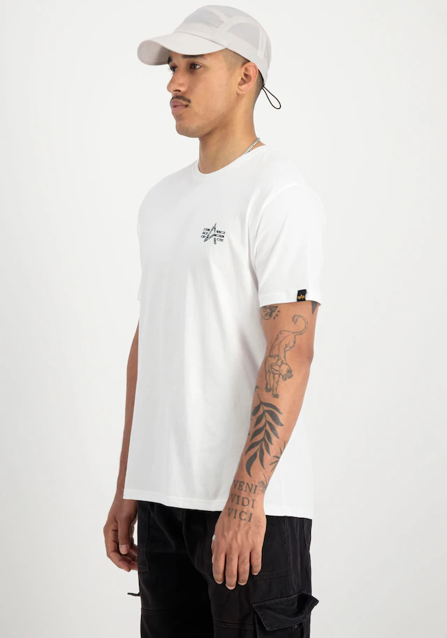 Alpha Industries Rundhalsshirt »Signature BP T« Baumwolle, regular fit