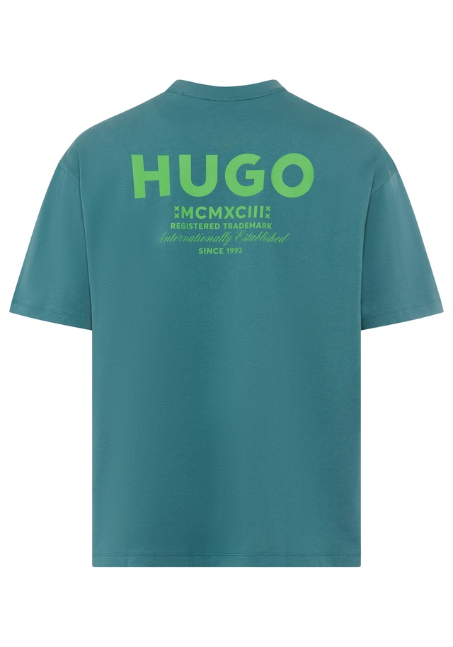 HUGO T-Shirt »Nalono« mit Logodruck, Oversized Look mit Backprint