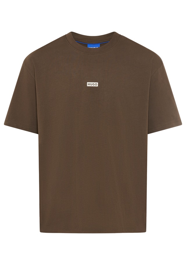 HUGO T-Shirt »Nalono« mit Logodruck, Oversized Look mit Backprint