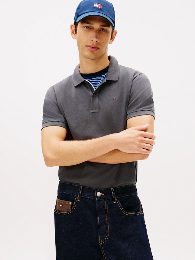 Tommy Jeans Poloshirt »TJM SLIM PLACKET POLO EXT«