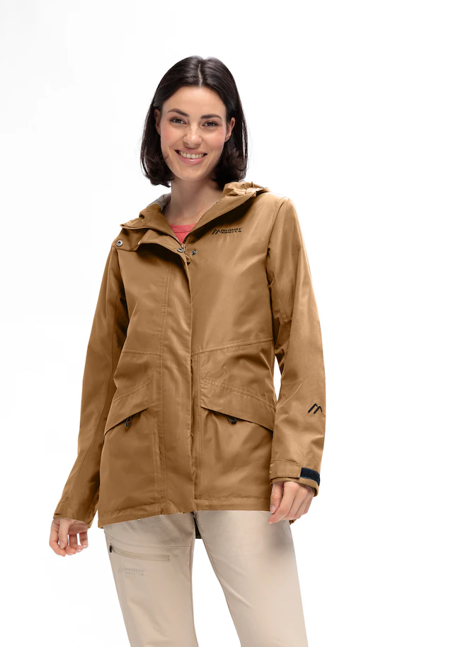 Maier Sports Allwetterjacke »Da-Jacke mTEX Brocken Long W« mit Kapuze mit Kapuze, wärmeisolierend, po-bedeckend, hinten länger geschnitten