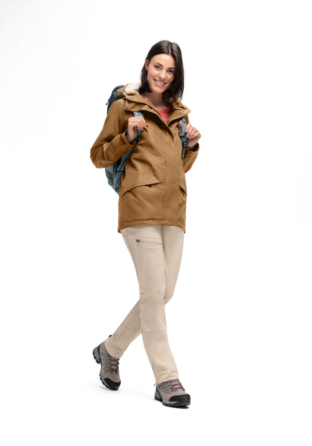 Maier Sports Allwetterjacke »Da-Jacke mTEX Brocken Long W« mit Kapuze mit Kapuze, wärmeisolierend, po-bedeckend, hinten länger geschnitten