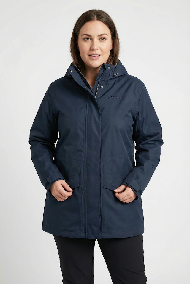 Maier Sports Allwetterjacke »Da-Jacke mTEX Brocken Long W« mit Kapuze mit Kapuze, wärmeisolierend, po-bedeckend, hinten länger geschnitten
