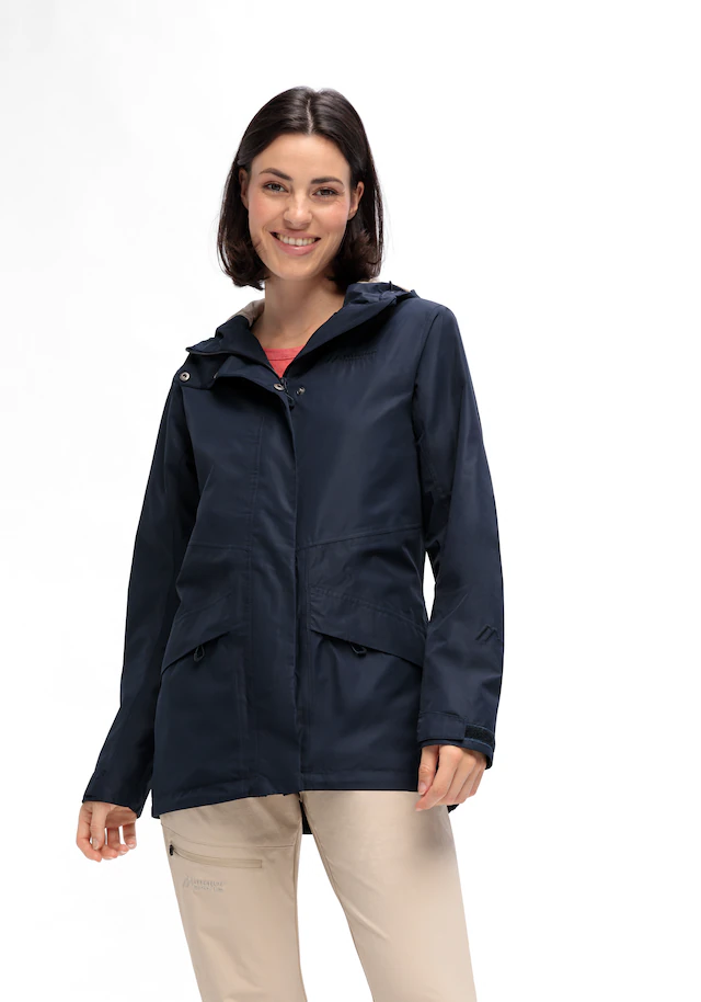 Maier Sports Allwetterjacke »Da-Jacke mTEX Brocken Long W« mit Kapuze mit Kapuze, wärmeisolierend, po-bedeckend, hinten länger geschnitten