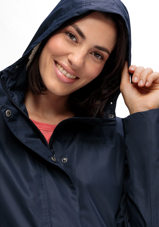 Maier Sports Allwetterjacke »Da-Jacke mTEX Brocken Long W« mit Kapuze mit Kapuze, wärmeisolierend, po-bedeckend, hinten länger geschnitten
