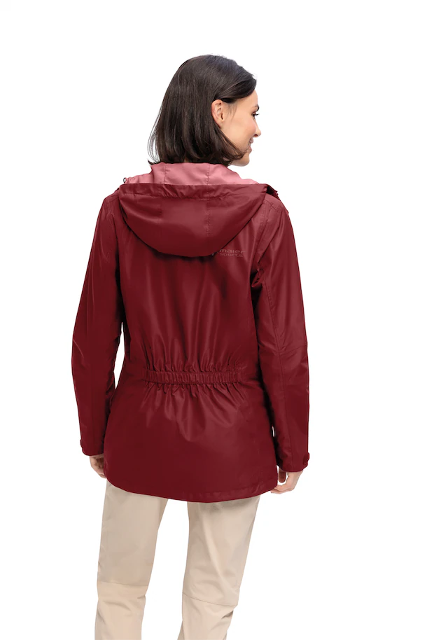 Maier Sports Allwetterjacke »Da-Jacke mTEX Brocken Long W« mit Kapuze mit Kapuze, wärmeisolierend, po-bedeckend, hinten länger geschnitten
