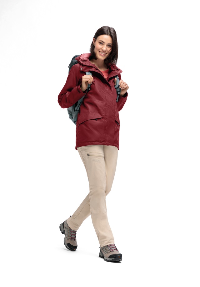 Maier Sports Allwetterjacke »Da-Jacke mTEX Brocken Long W« mit Kapuze mit Kapuze, wärmeisolierend, po-bedeckend, hinten länger geschnitten