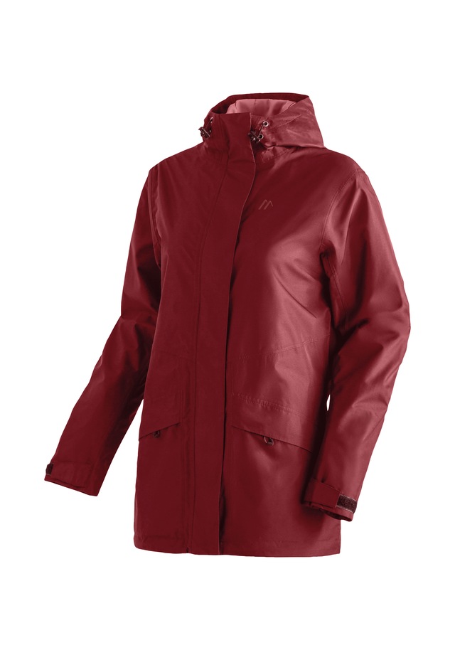 Maier Sports Allwetterjacke »Da-Jacke mTEX Brocken Long W« mit Kapuze mit Kapuze, wärmeisolierend, po-bedeckend, hinten länger geschnitten
