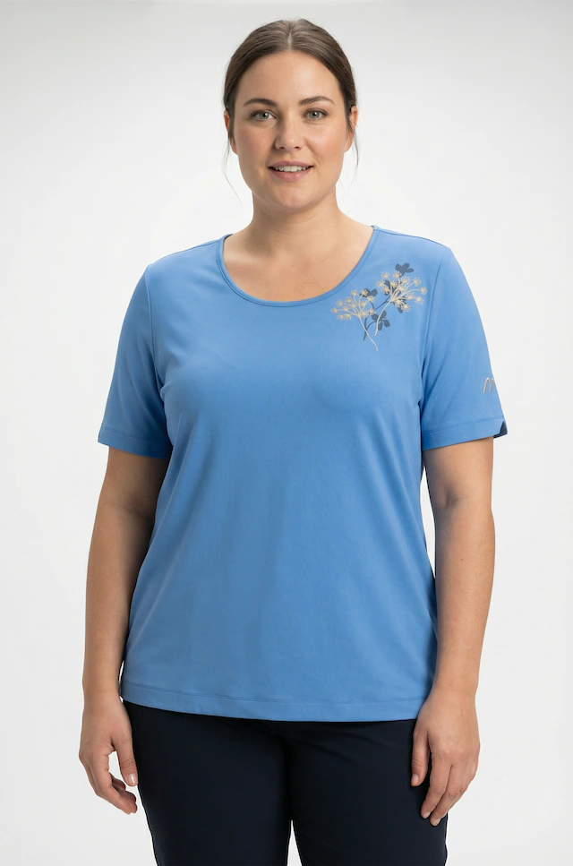 Maier Sports T-Shirt Kurzarm, mit Rundhalsausschnitt, atmungsaktiv, schnell trocknend