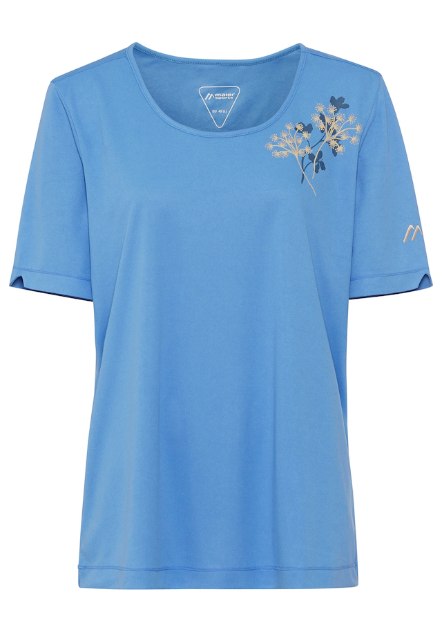 Maier Sports T-Shirt Kurzarm, mit Rundhalsausschnitt, atmungsaktiv, schnell trocknend