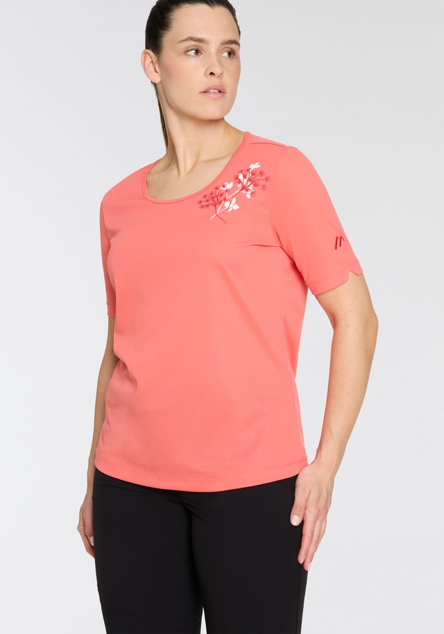 Maier Sports T-Shirt Kurzarm, mit Rundhalsausschnitt, atmungsaktiv, schnell trocknend