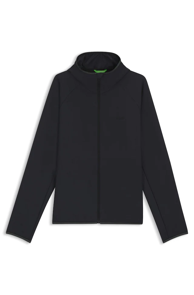 BOSS GREEN Funktionsjacke »L Commuter« mit Kapuze wasserabweisend Funktionsjacke mit gummiertem Label 4 Wege Stretch