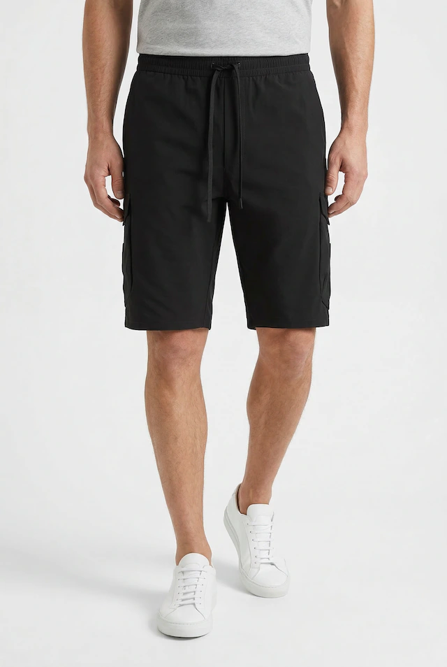 BOSS GREEN Shorts »S Urbanex-Cargo« mit Cargotaschen Cargohose Stretchhose Businesshose Anzughose