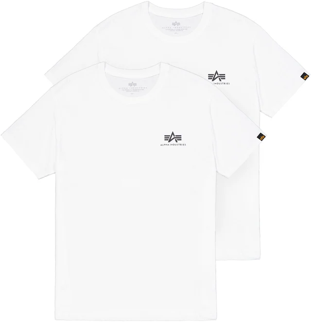 Alpha Industries Rundhalsshirt »Basic T Small Logo 2 Pack« Set, 2 Stk.
