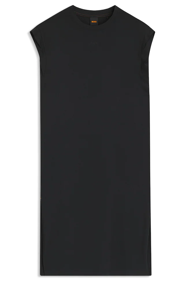 BOSS ORANGE Jerseykleid »Edress Premium Damenmode« mit Schlitzen, Logoschriftzug