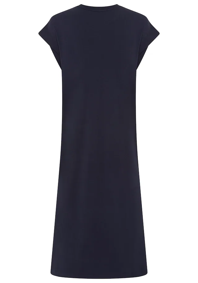 BOSS ORANGE Jerseykleid »Edress Premium Damenmode« mit Schlitzen, Logoschriftzug