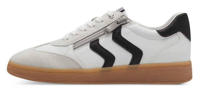 MARCO TOZZI Plateausneaker , Freizeitschuh, Halbschuh, Schnürschuh mit Kontrastbesatz