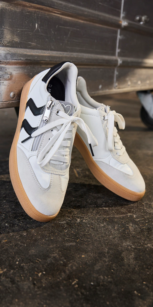 MARCO TOZZI Plateausneaker , Freizeitschuh, Halbschuh, Schnürschuh mit Kontrastbesatz