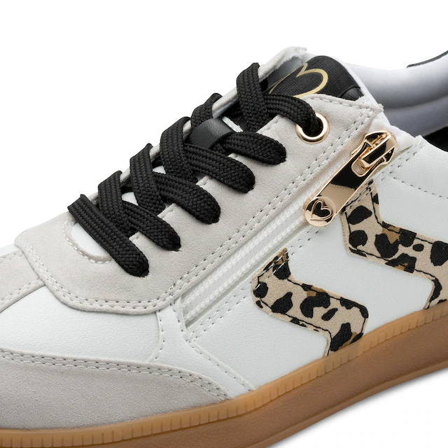 MARCO TOZZI Plateausneaker , Freizeitschuh, Halbschuh, Schnürschuh mit Kontrastbesatz