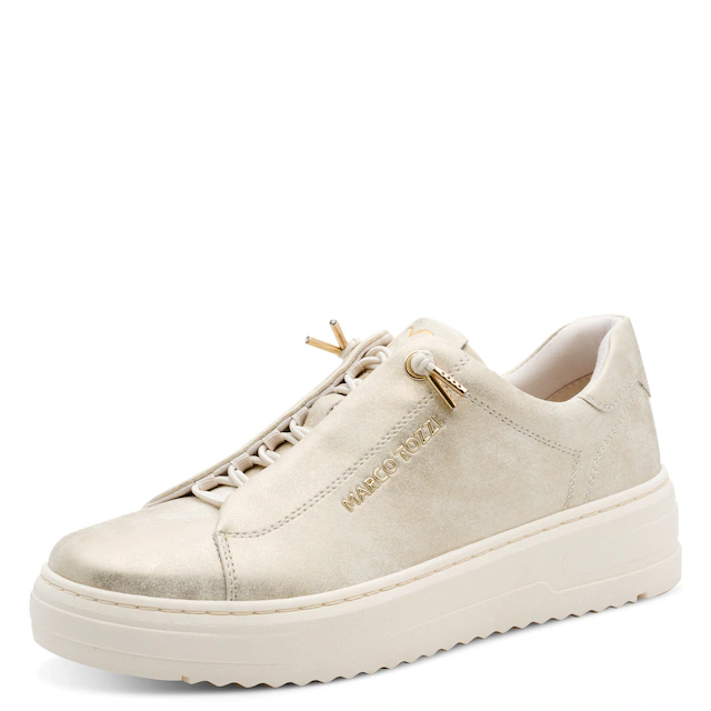 MARCO TOZZI Slip-On Sneaker , Freizeitschuh, Halbschuh, Schnürschuh mit seitlichem Logoschriftzug