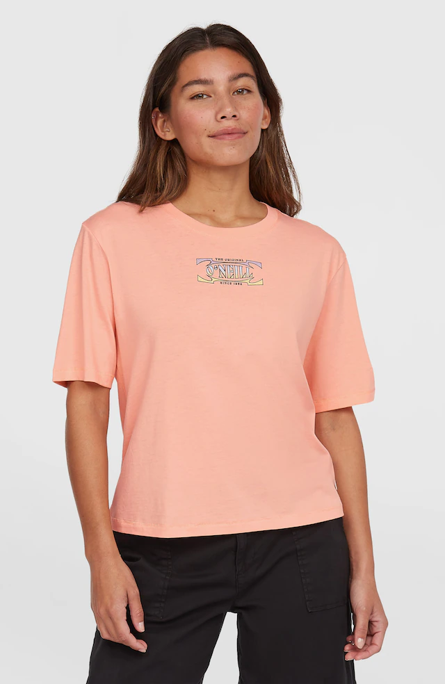 O'Neill T-Shirt »SUMMER MUSTHAVES BACK PRINT T-SHIRT« mit wasserbasierten Prints auf Brust und Rücken, lockere Passform