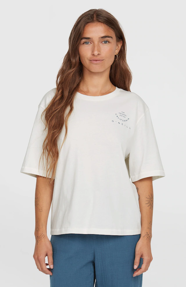 O'Neill T-Shirt »SUMMER MUSTHAVES BACK PRINT T-SHIRT« mit wasserbasierten Prints auf Brust und Rücken, lockere Passform