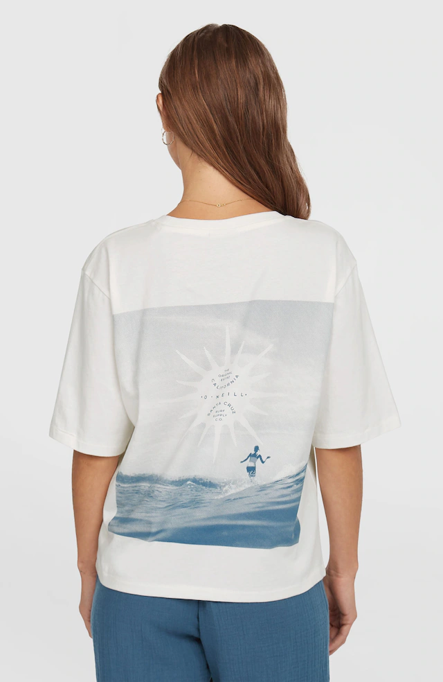 O'Neill T-Shirt »SUMMER MUSTHAVES BACK PRINT T-SHIRT« mit wasserbasierten Prints auf Brust und Rücken, lockere Passform