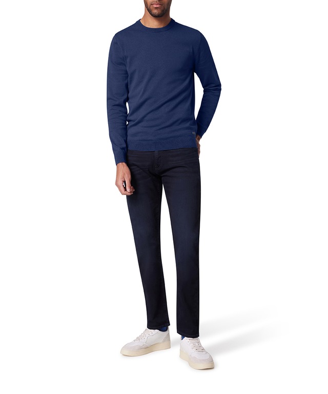 Pierre Cardin Rundhalspullover »Strick RH« mit Rippbündchen