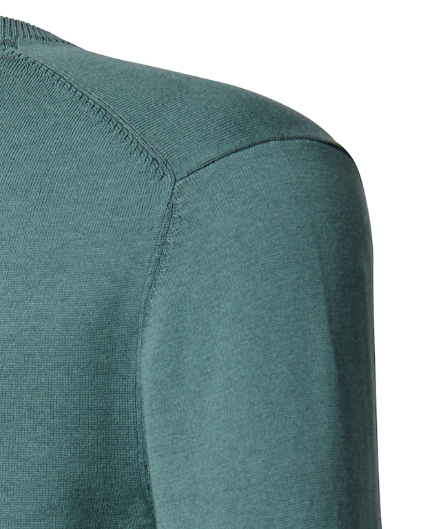 Pierre Cardin Rundhalspullover »Strick RH« mit Rippbündchen