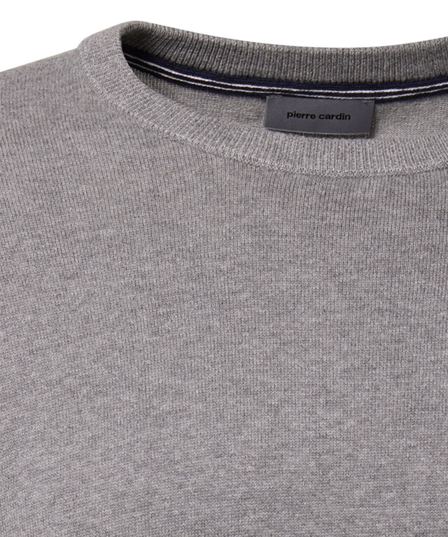 Pierre Cardin Rundhalspullover »Strick RH« mit Rippbündchen