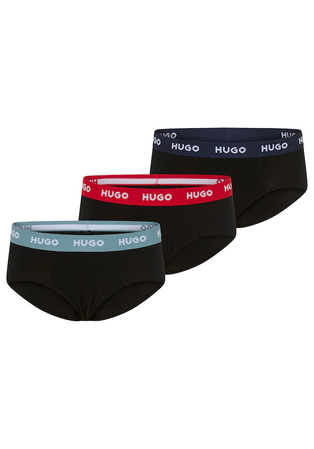 HUGO Underwear Hipster »HIPBRIEF TRIPL« 3er, 3 Stk. mit elastischem Bund