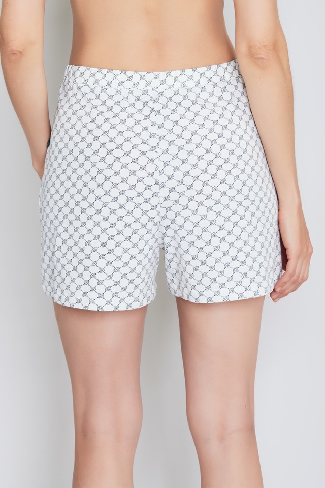 JOOP! Schlafshorts »Cosy« mit Cornflower-Allovermuster, elastischer Bund