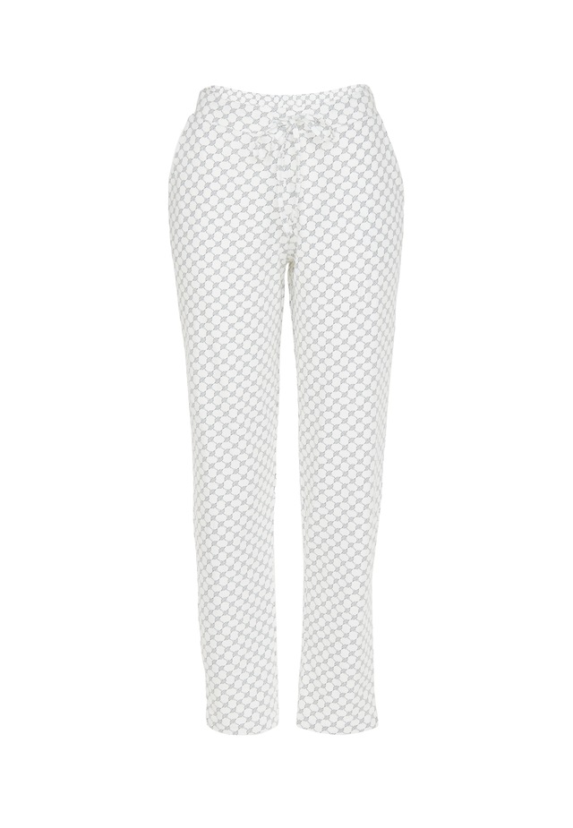 JOOP! Pyjamahose »Cosy« mit Tunnelzug und Bindeband, Cornflower-Allover