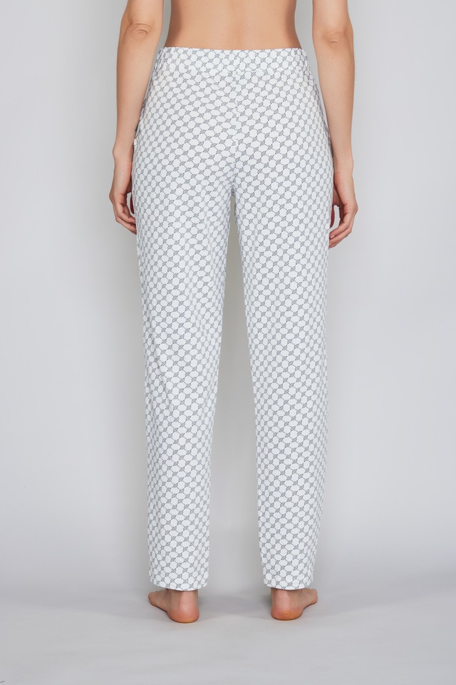 JOOP! Pyjamahose »Cosy« mit Tunnelzug und Bindeband, Cornflower-Allover