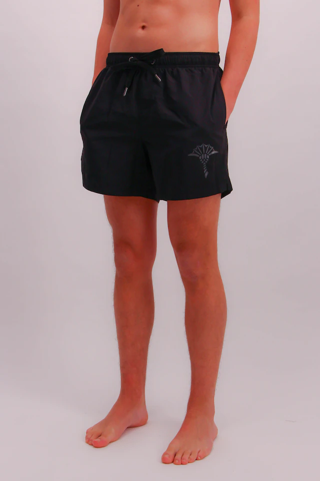 JOOP! Badeshorts »Solid« Cornflower-Logo, kurze Seitenschlitze