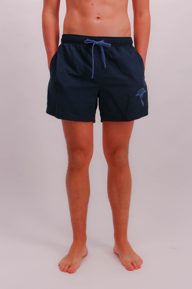 JOOP! Badeshorts »Solid« Cornflower-Logo, kurze Seitenschlitze