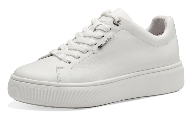 Tamaris Plateausneaker Freizeitschuh, Halbschuh, Schnürschuh mit Wechselfußbett