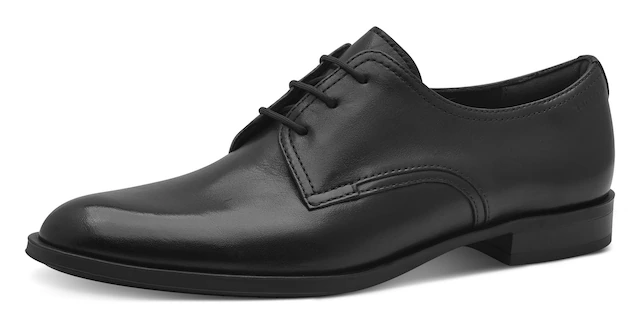 Tamaris Schnürschuh , Blockabsatz, Halbschuh, Businessschuh mit Ziernähten