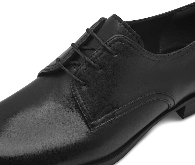 Tamaris Schnürschuh , Blockabsatz, Halbschuh, Businessschuh mit Ziernähten