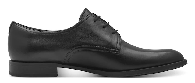 Tamaris Schnürschuh , Blockabsatz, Halbschuh, Businessschuh mit Ziernähten