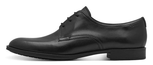 Tamaris Schnürschuh , Blockabsatz, Halbschuh, Businessschuh mit Ziernähten