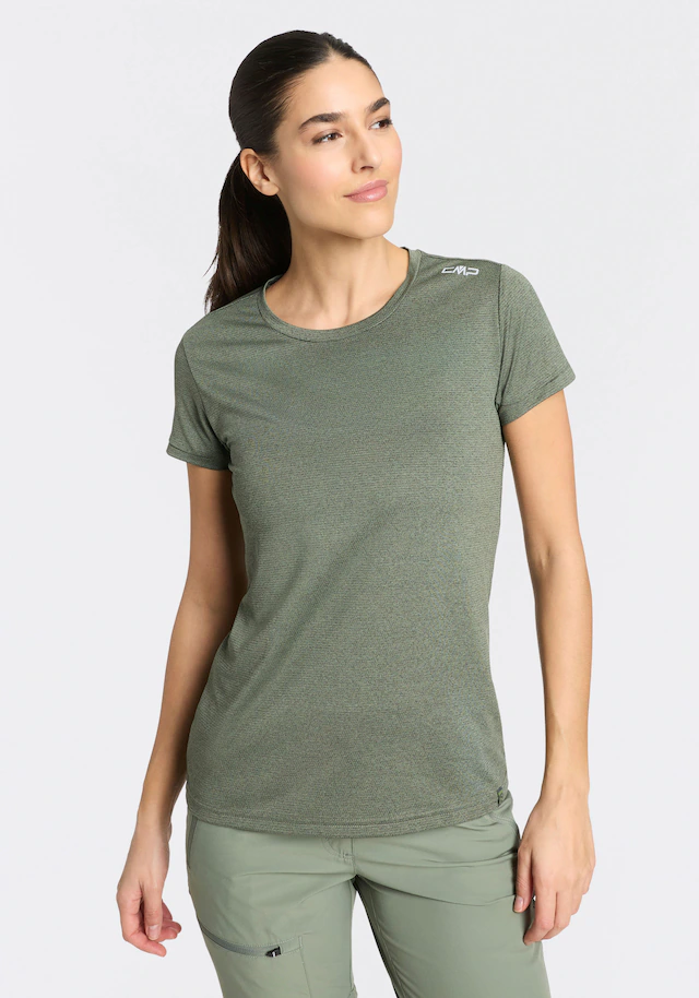 CMP Funktionsshirt »WOMAN T-SHIRT« schnell trocknend, atmungsaktiv, mit Rundhalsausschnitt, Kurzarm