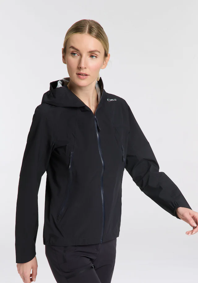 CMP Regenjacke mit regulierbarer Kapuze, 2-Lagen-Konstruktion, wasserdicht, winddicht