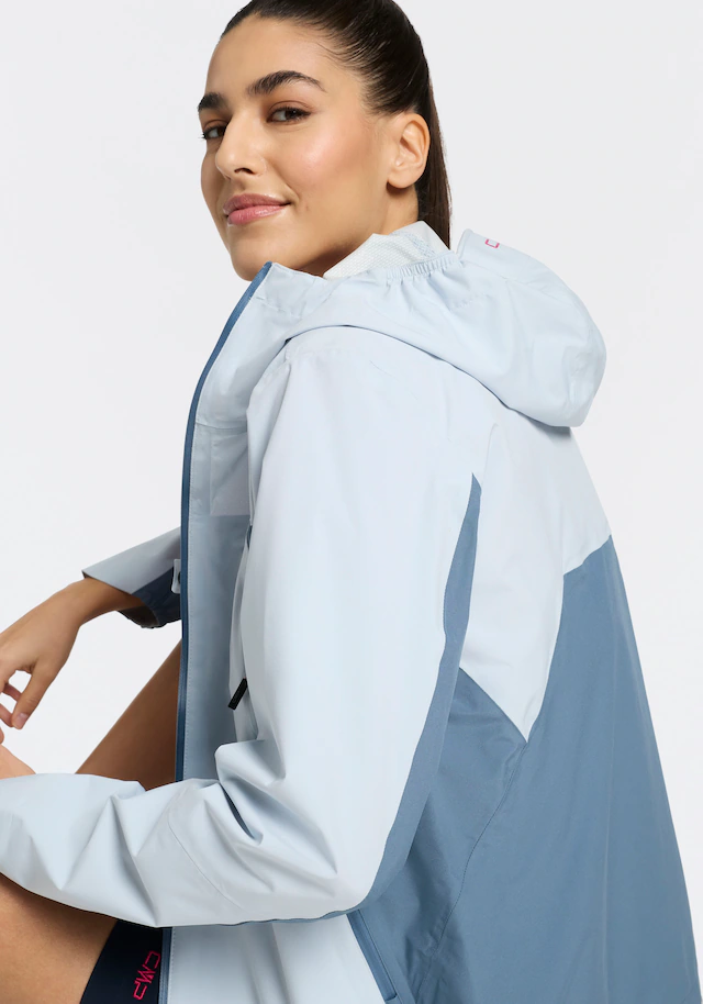 CMP Regenjacke mit regulierbarer Kapuze, 2-Lagen-Konstruktion, wasserdicht, winddicht