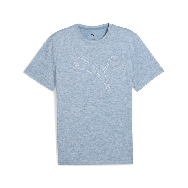 PUMA Trainingsshirt »M TAD ESSENTIAL HEATHER CAT TEE (CF LARGE CAT)« mit Rundhalsausschnitt, mit Kurzarm, für sportliche Aktivitäten