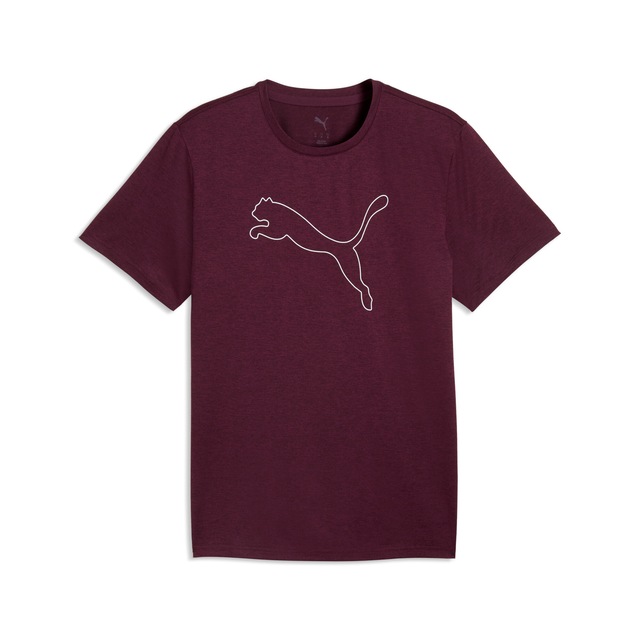 PUMA Trainingsshirt »M TAD ESSENTIAL HEATHER CAT TEE (CF LARGE CAT)« mit Rundhalsausschnitt, mit Kurzarm, für sportliche Aktivitäten