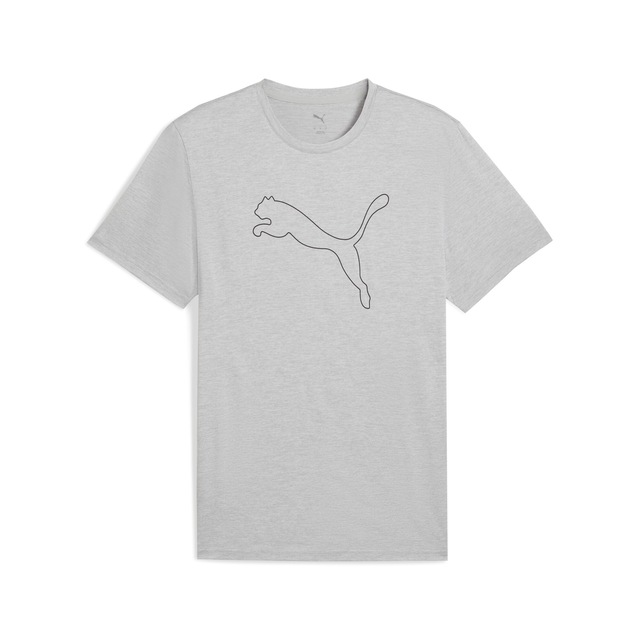 PUMA Trainingsshirt »M TAD ESSENTIAL HEATHER CAT TEE (CF LARGE CAT)« mit Rundhalsausschnitt, mit Kurzarm, für sportliche Aktivitäten