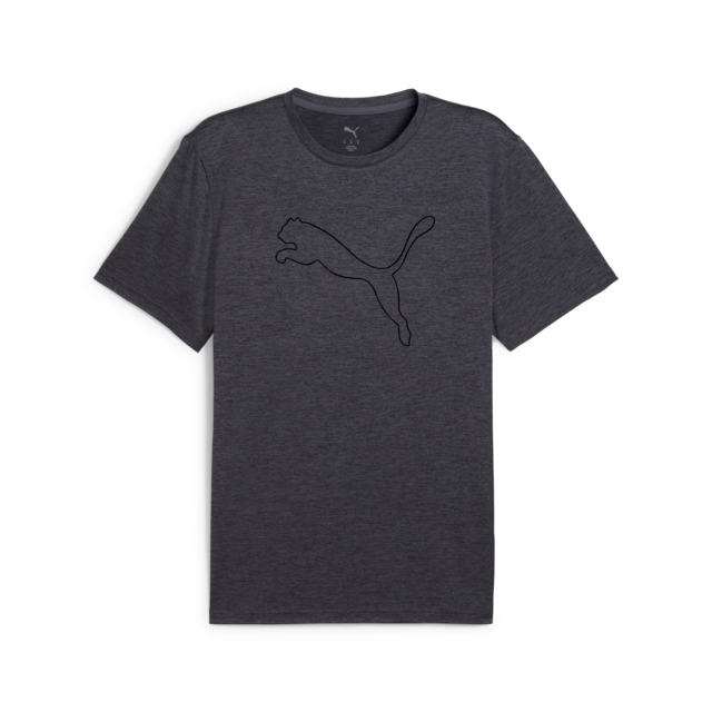 PUMA Trainingsshirt »M TAD ESSENTIAL HEATHER CAT TEE (CF LARGE CAT)« mit Rundhalsausschnitt, mit Kurzarm, für sportliche Aktivitäten
