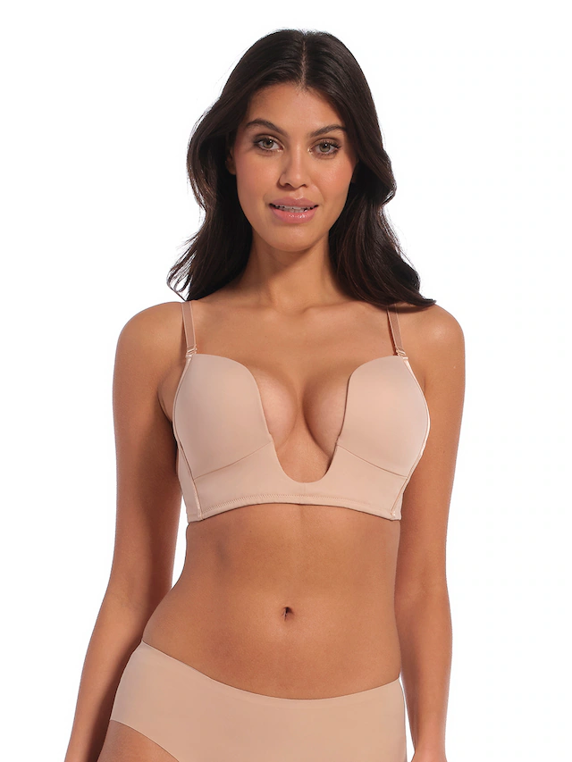 MAGIC Bodyfashion Bügelloser BH »V-Bra« extrem tief fallender Ausschnitt und extra tiefer Rücken