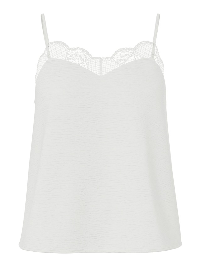 pieces Trägertop »PCTIFFANY STRAP LACE TOP WVN NOOS BC« Kunstfaser, regular fit